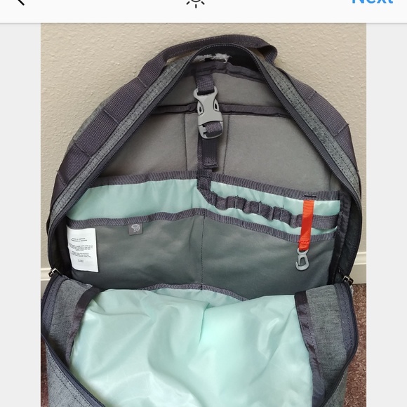 HOST PICK ⚡ NEW Mountain Hardwear 21L Zoan backpack grey, white & purple unisex - Picture 2 of 4